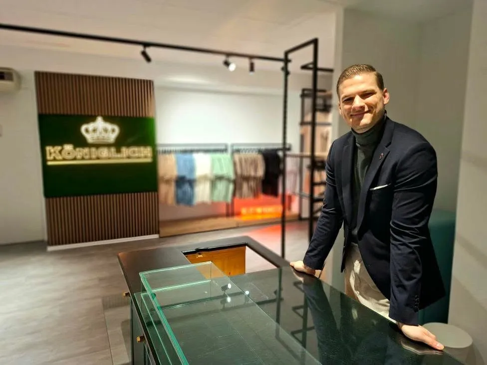 Andy König im Laden Königlich in Meersburg